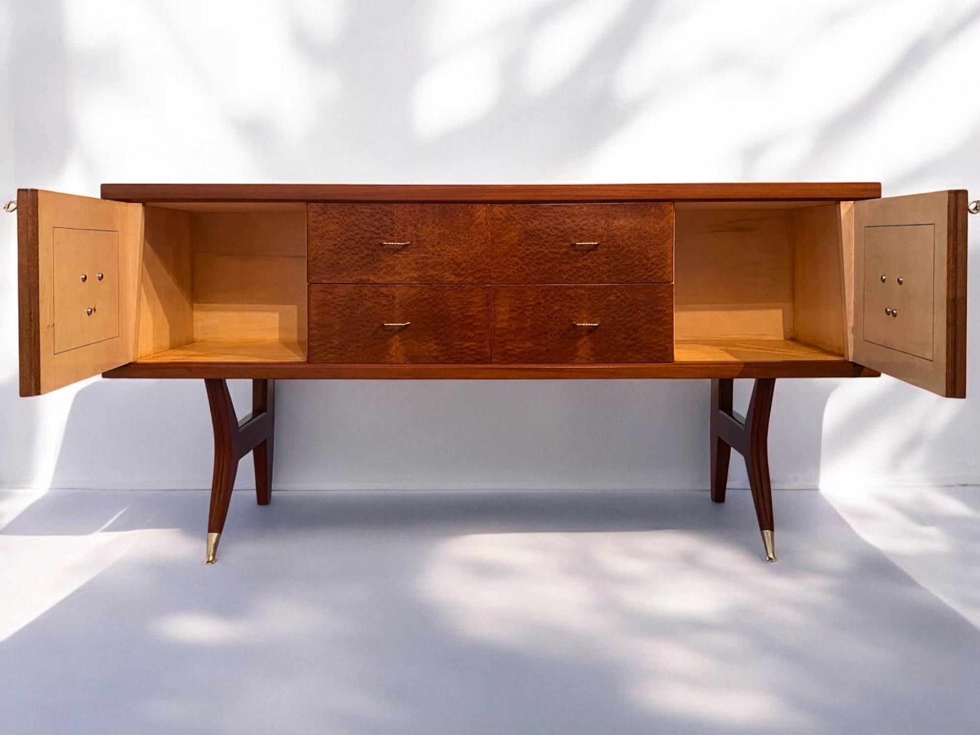 Credenza Amboyna Briar di Vittorio Dassi, 1950 in vendita 5