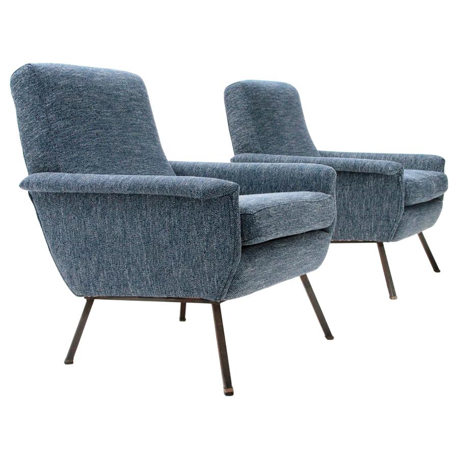 Italian Midcentury Armchair, 1960s, Set of 2