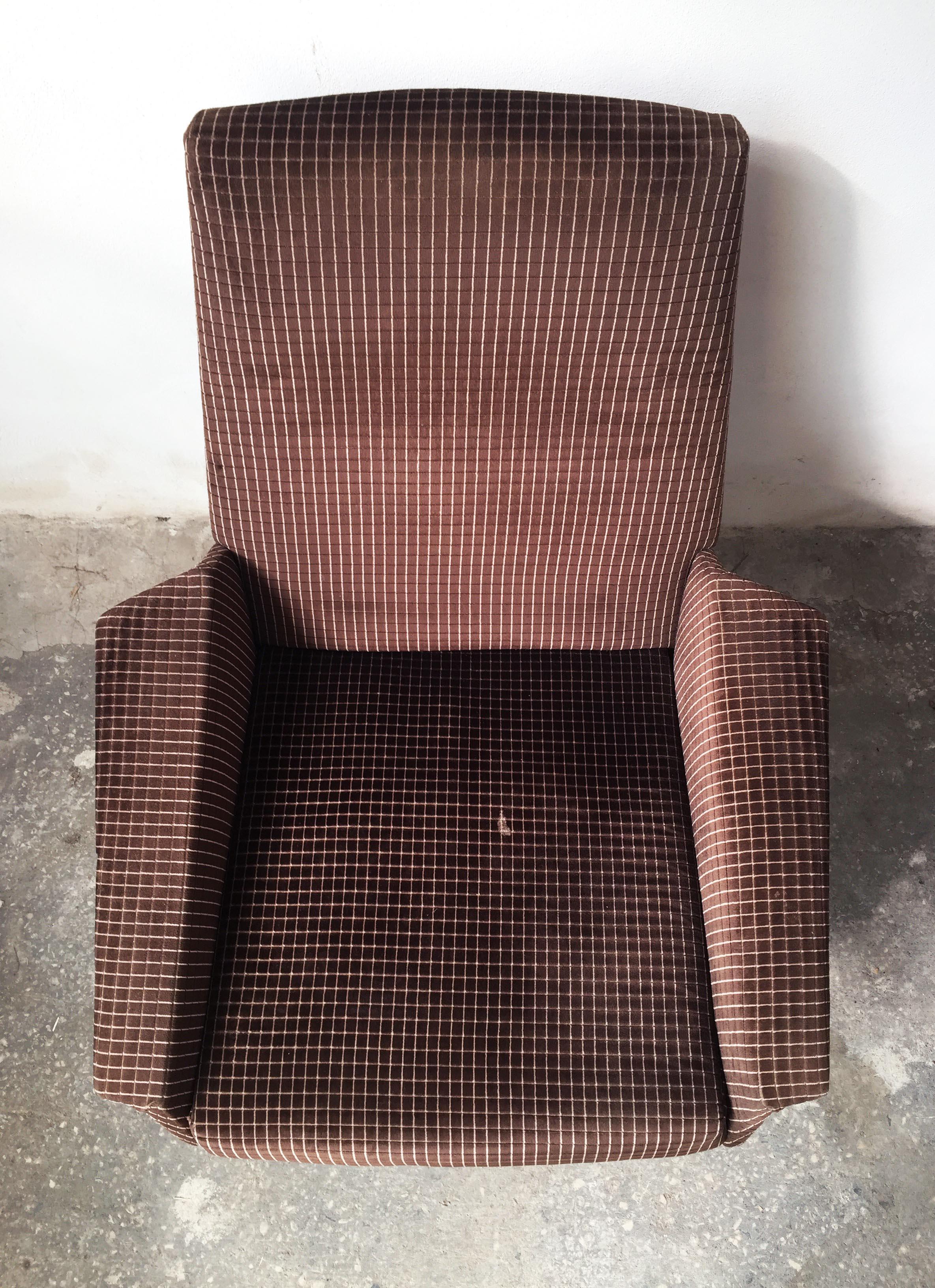 Fabric Italian Midcentury Armchair like 