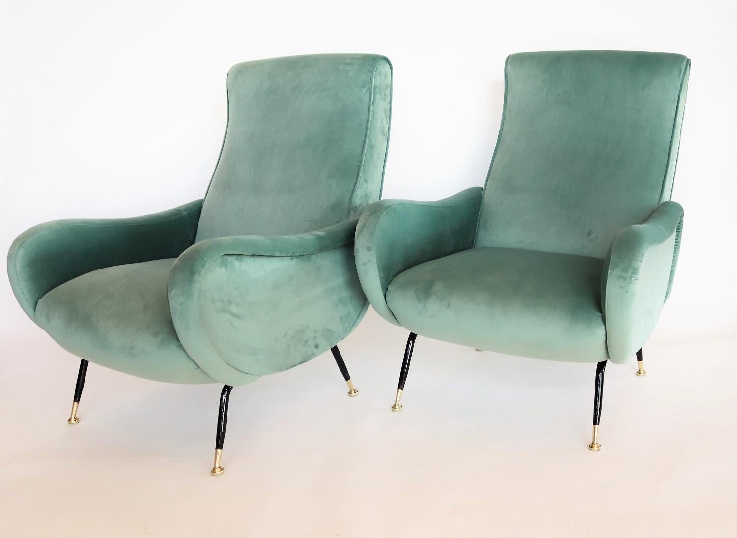 mint green armchair