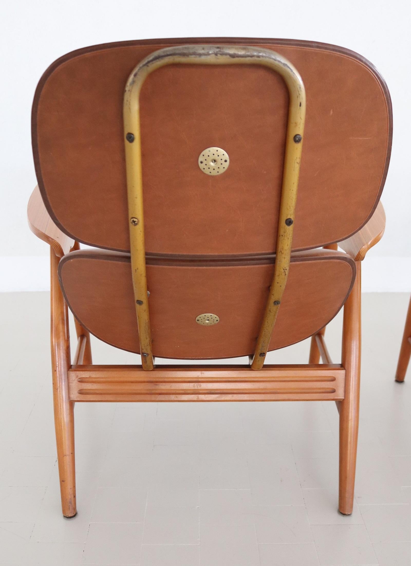 Italian Midcentury Armchairs with Ashtrays by Poltronova, 1960s 6