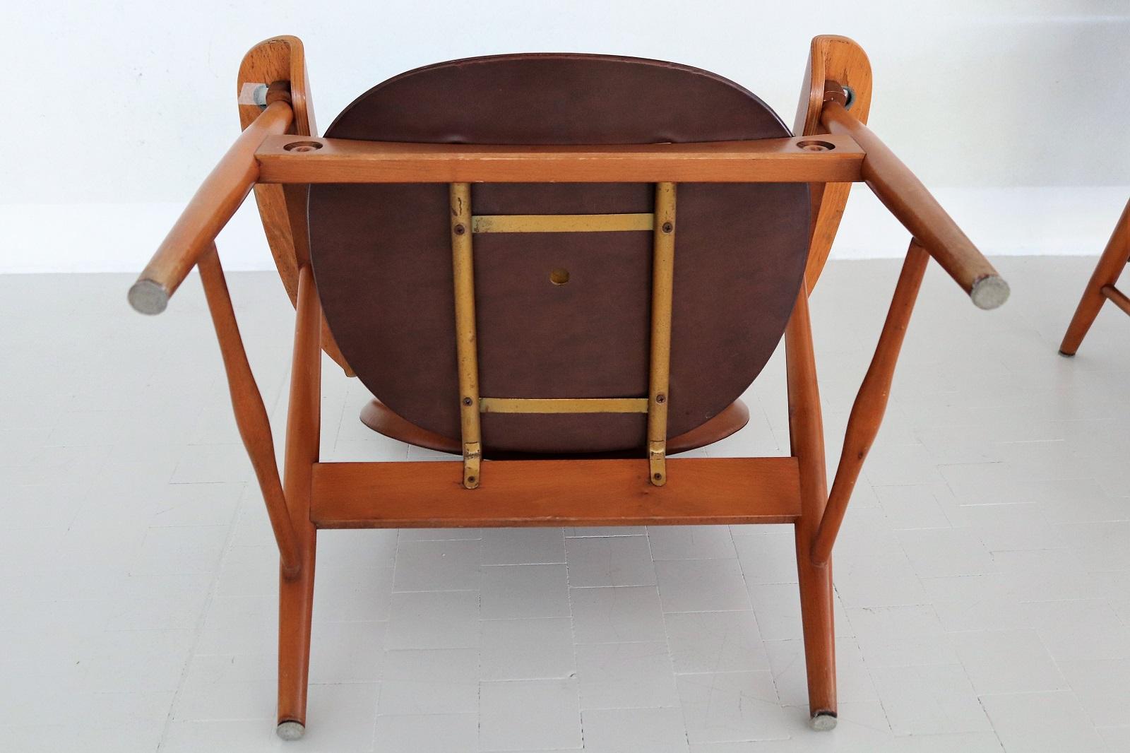 Italian Midcentury Armchairs with Ashtrays by Poltronova, 1960s 10