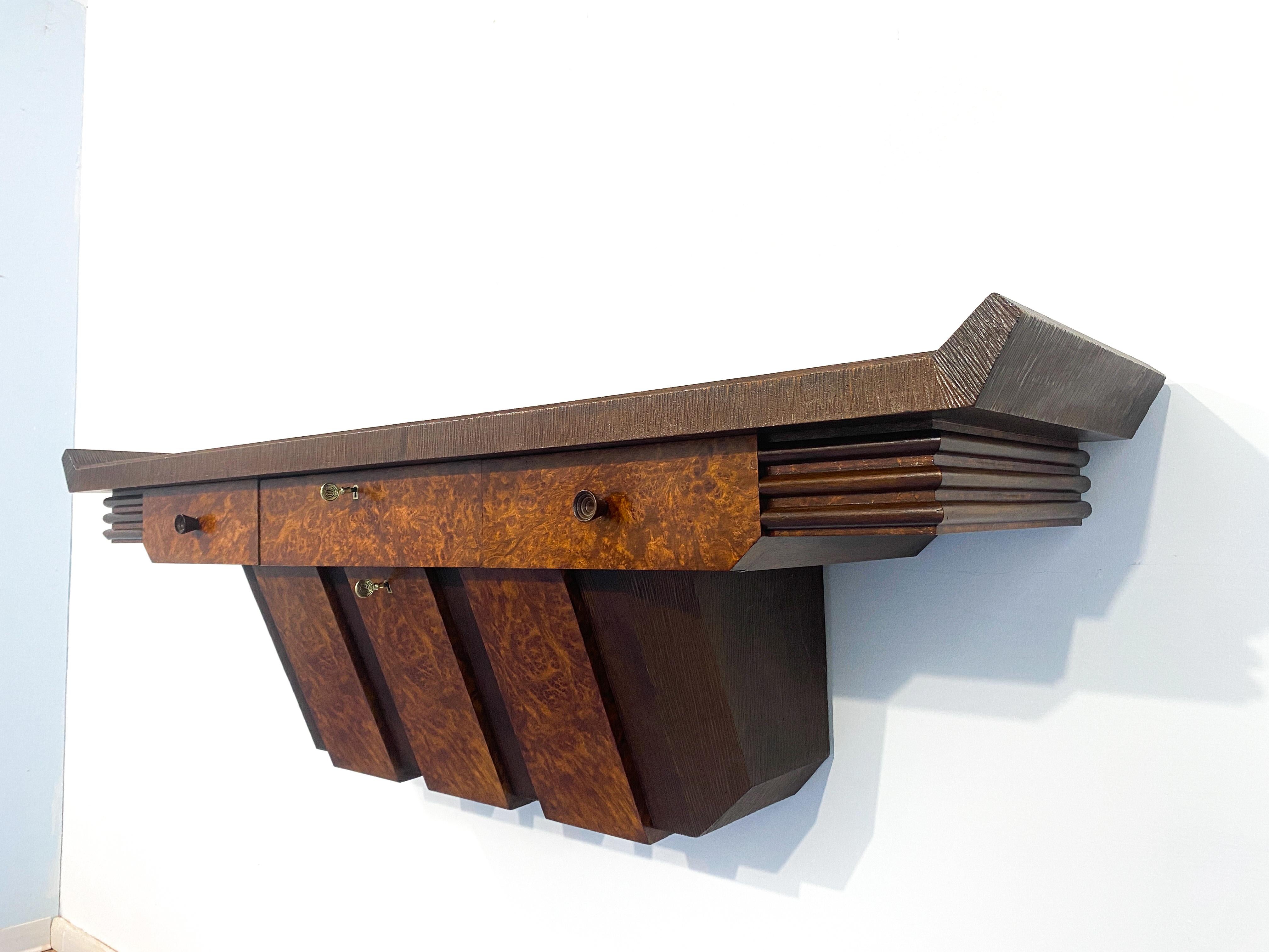 Consola Art Decó italiana de mediados de siglo diseñada por Pierluigi Colli, años 40 en venta 1