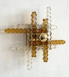 Applique in vetro artistico italiano del Medioevo di Albano Poli per Poliarte, anni '70