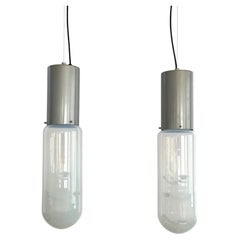 Italian Midcentury "Ata" Set Pendant Lights by Giusto Toso for Leucos, 1970