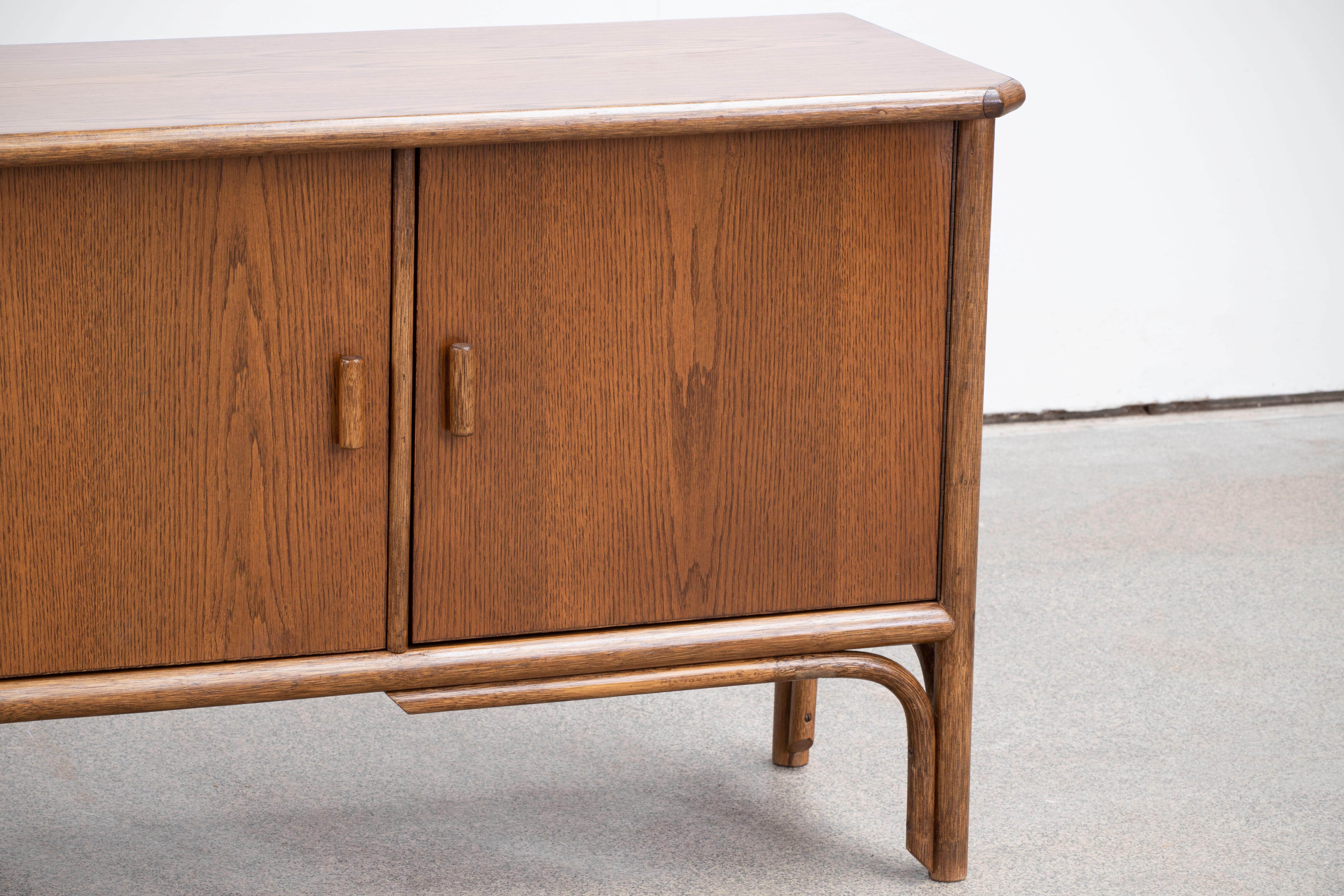 Late 20th Century Italian Mid-Century Bamboo Sideboard For Sale