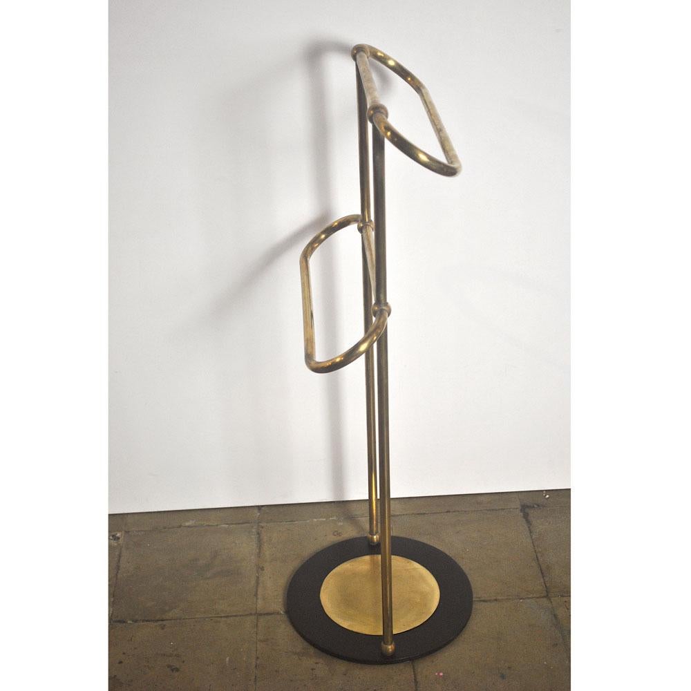 Italian Midcentury Bathroom Brass Towel Rack at the Beginning of the 1950s 5