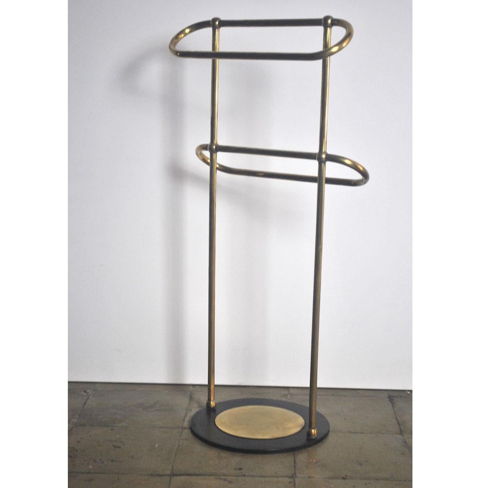 Italian Midcentury Bathroom Brass Towel Rack at the Beginning of the 1950s In Good Condition In bari, IT