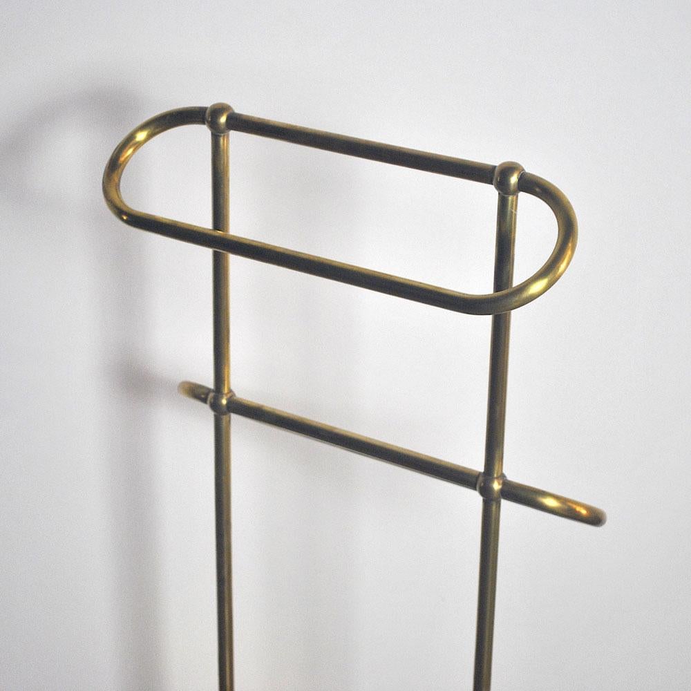 Mid-20th Century Italian Midcentury Bathroom Brass Towel Rack at the Beginning of the 1950s