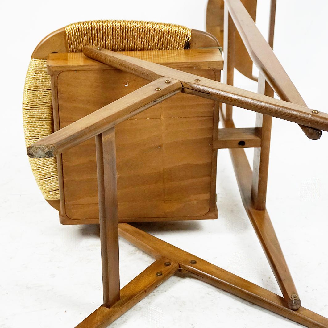 Italian Midcentury Beech Valet chair by Ico and Luisa Parisi for Frat. Reguitti 4