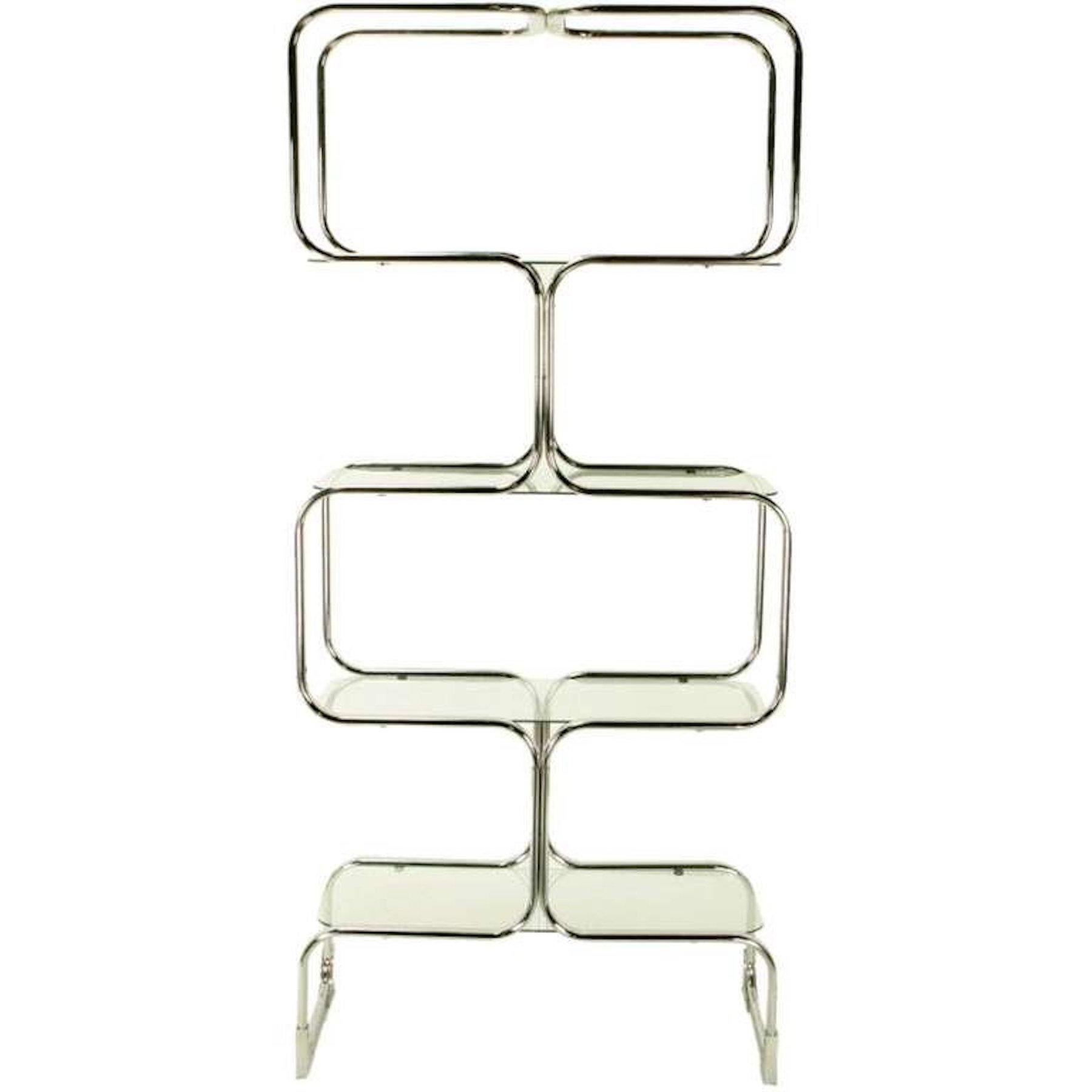 Italian Midcentury Biomorphic Four-Tiered Étagère