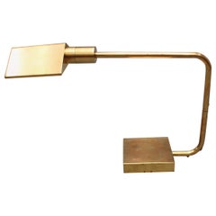 Italian Midcentury Brass Desk Lamp, circa 1950s