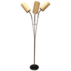 Italian Midcentury Brass Floor Lamp