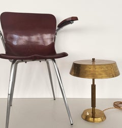 Lampe de table italienne en laiton du milieu du siècle, années 1950