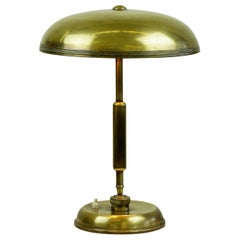 Italienische Messing-Tischlampe aus der Mitte des Jahrhunderts von Giovanni Michelucci für Lariolux