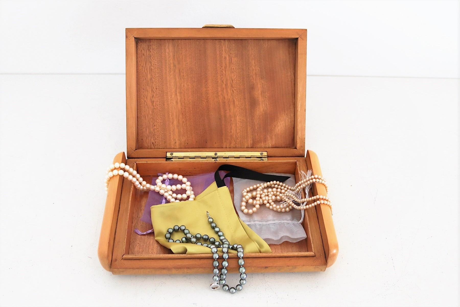 burlwood jewelry box