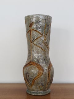 Italian Midcentury Carlo Zauli Ceramic Vase 1950s