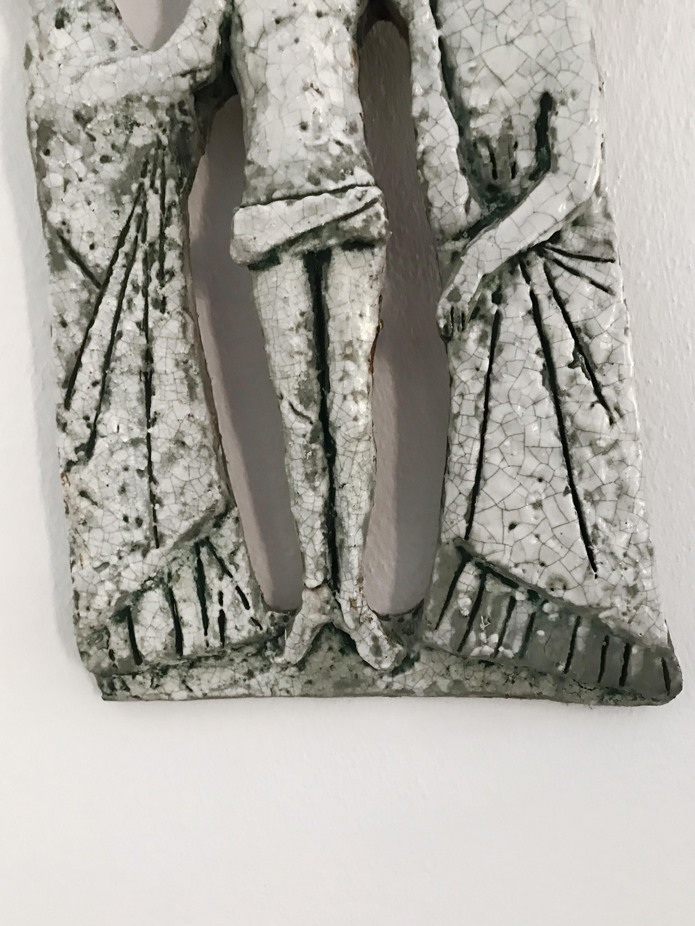 20ième siècle Sculpture italienne du milieu du siècle en céramique représentant la déposition du Christ, années 1950 en vente
