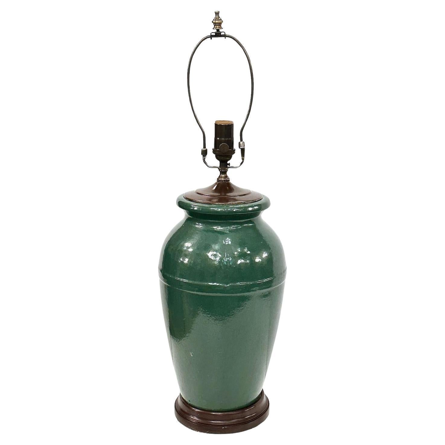 Italian Midcentury Ceramic Lamp For Sale