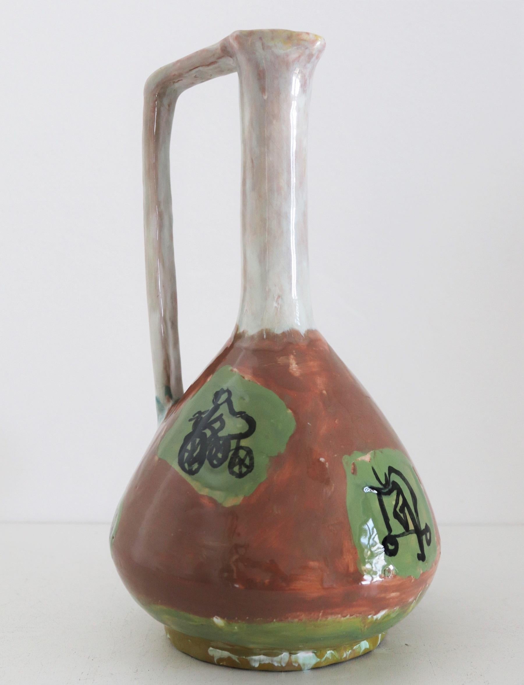 Jarrón de colección modernista italiano de cerámica de mediados de siglo, Art Rumi Orobico, años 50 en venta 7