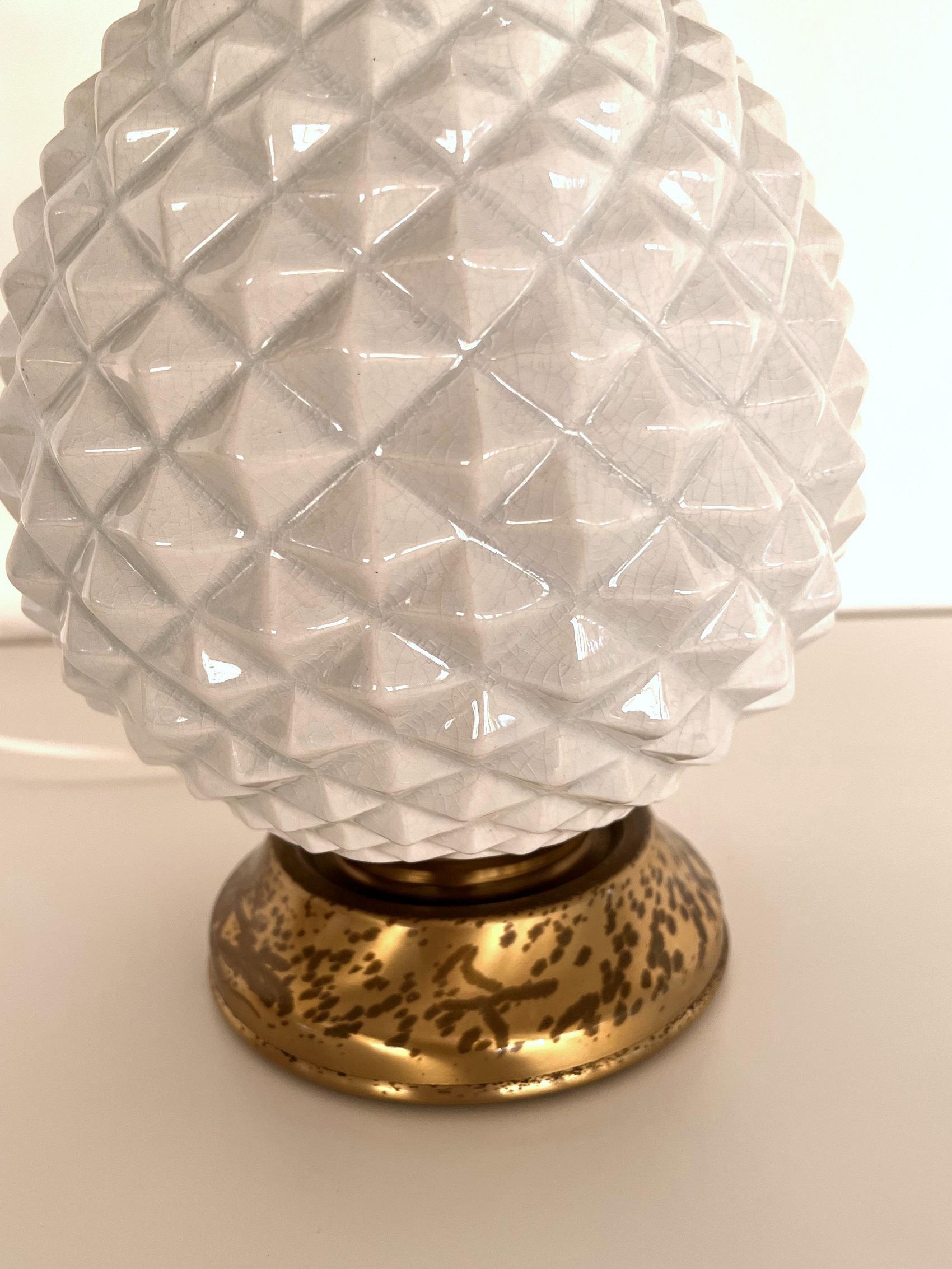Lampe de table italienne du milieu du siècle dernier avec nouvel abat-jour, 1970 en vente 2