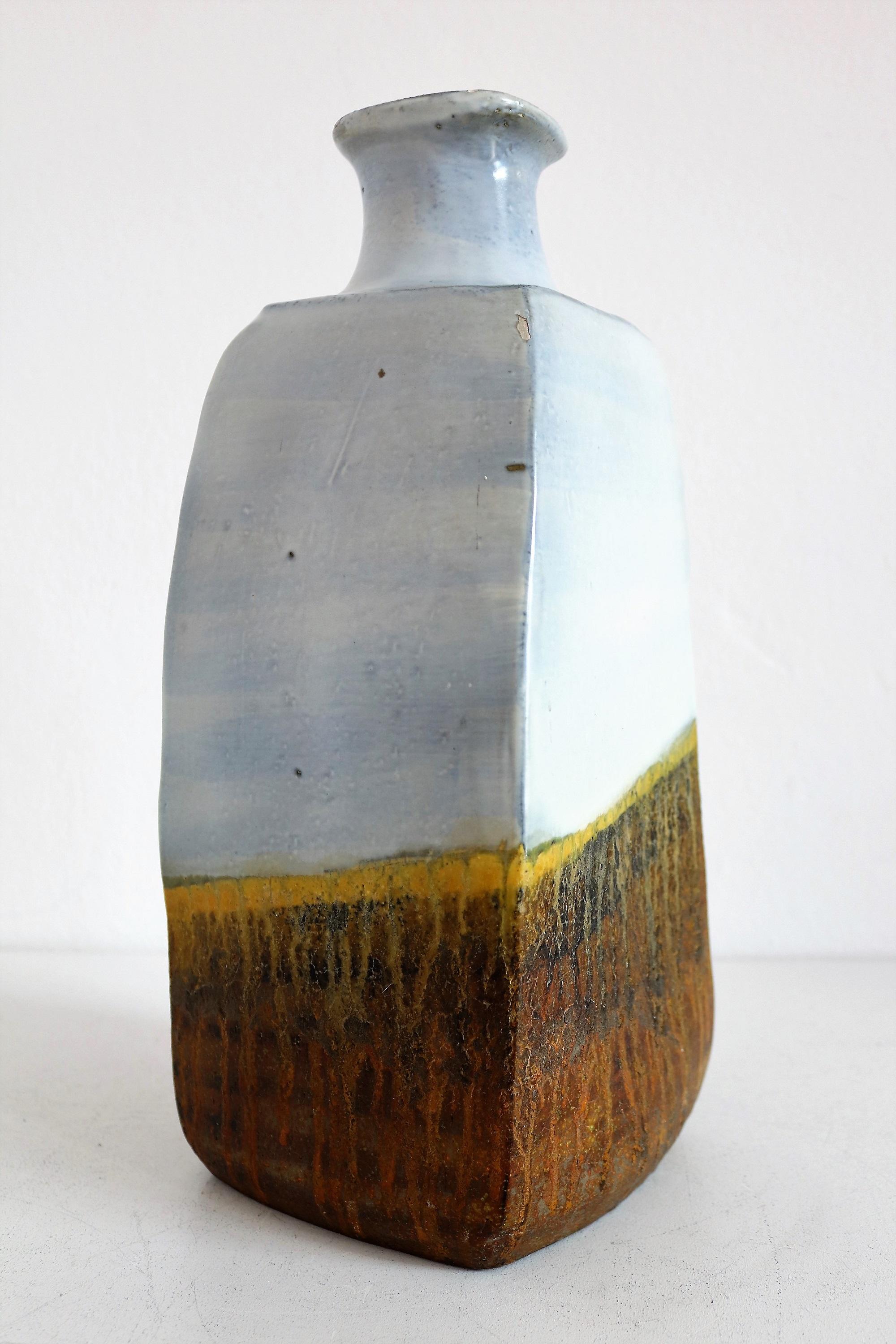 Italian Midcentury Ceramic Vase by Marcello Fantoni, 1960s In Good Condition For Sale In Morazzone, Varese