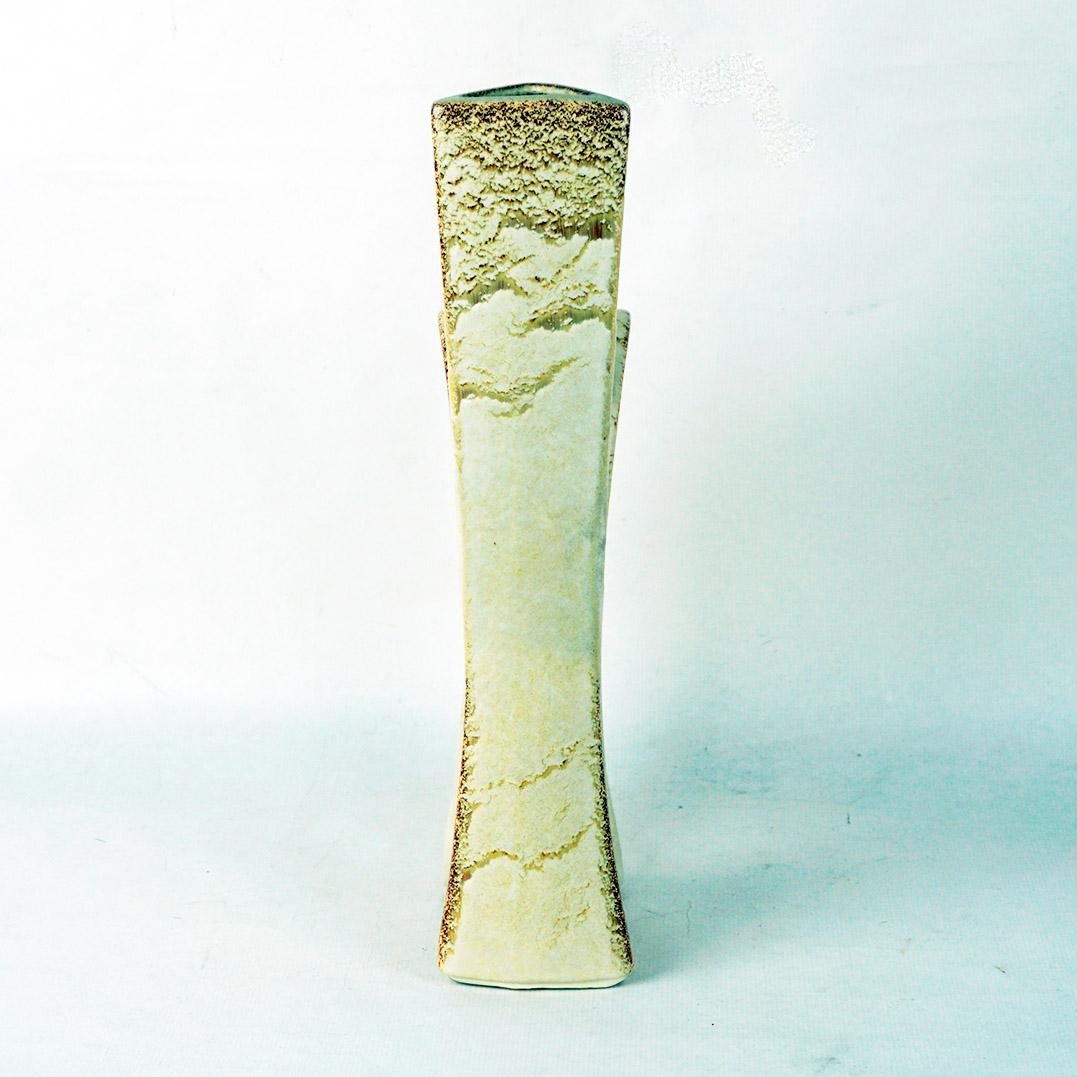 Glazed Italian Midcentury Ceramic Vase by Roberto Rigon for Bertoncello For Sale