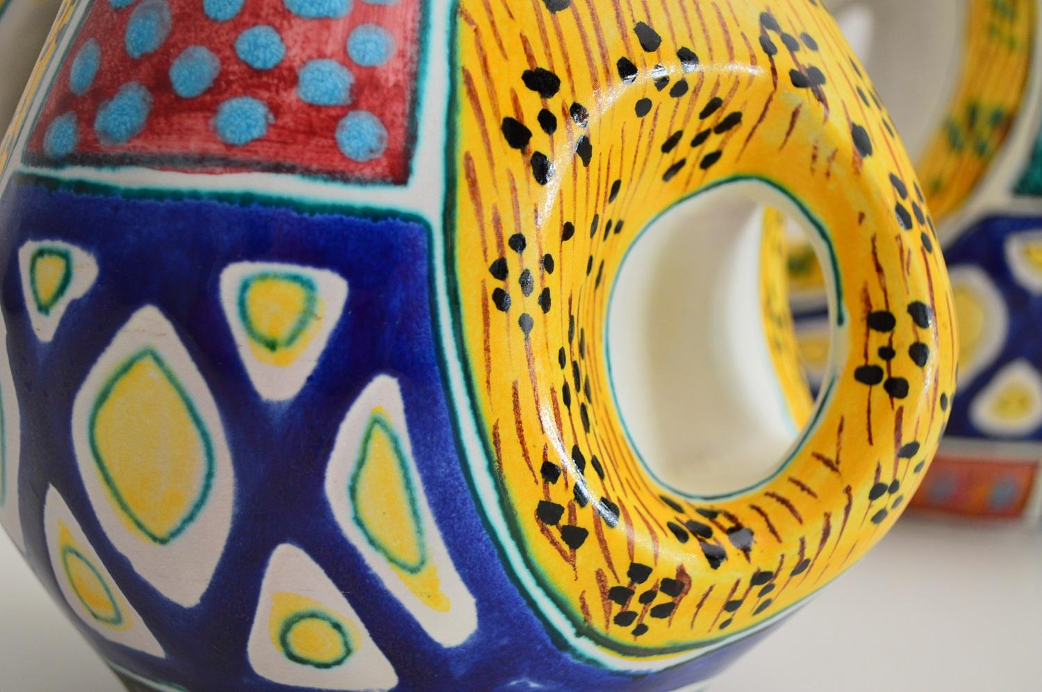 Vases en céramique italiens du milieu du siècle dernier de Valceresio, années 1950, ensemble de 2 en vente 8
