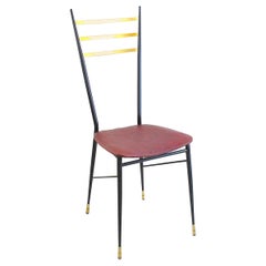 Italian Midcentury Chair in Brass