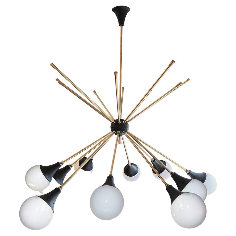 RuiRfh Lustre Restaurant Lumière Style Nordique Doré Spoutnik Suspension Élégante Boule Blanche 13 Lumières Encastré Plafonnier G9 Lampe Suspendue Créative Globe Cuisine Salon Chambre Chambre d'Enfant