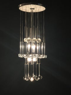 Italian Midcentury Chandelier by Gaetano Sciolari, 1970s