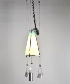 Italian Midcentury Chandelier in the Atomic Style from the 1950s
