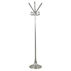 Italian Midcentury Chrome Coat Rack or Stand by Bracci Bologna
