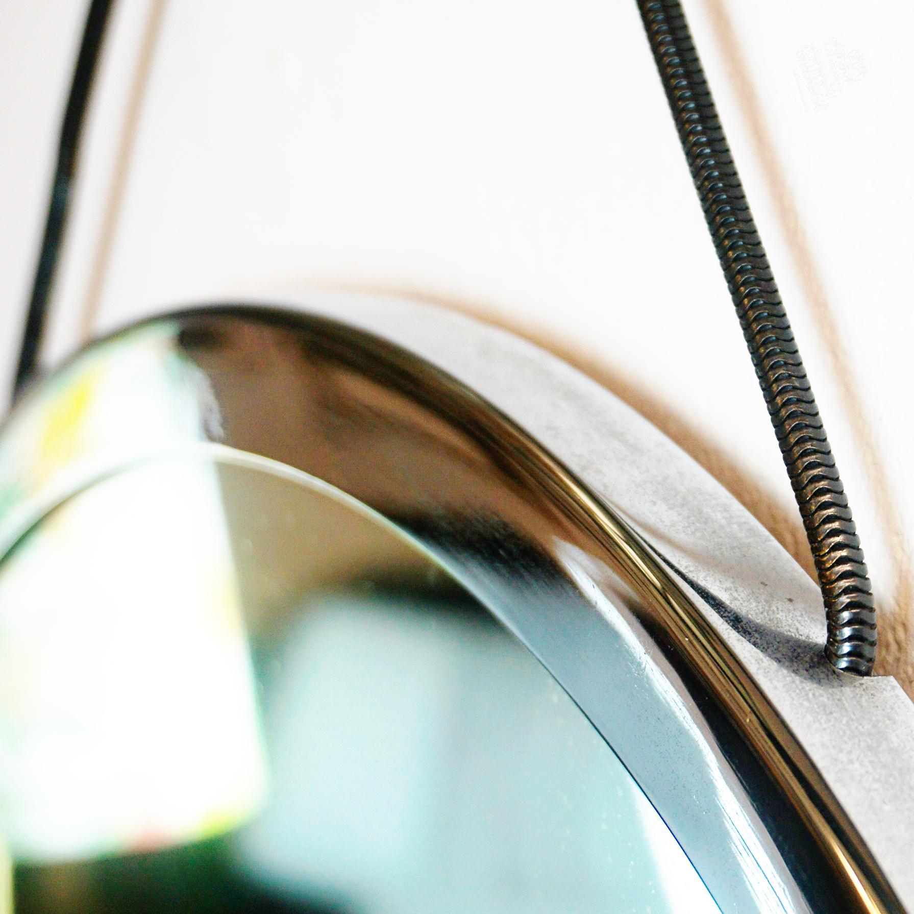 Mid-20th Century Italian Midcentury Chromed SP1 Viper Mirror by Corrado Dell Acqua for Azucena