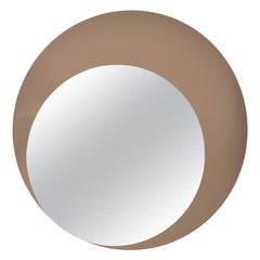 Italian Midcentury Circle Within Circle Mirror