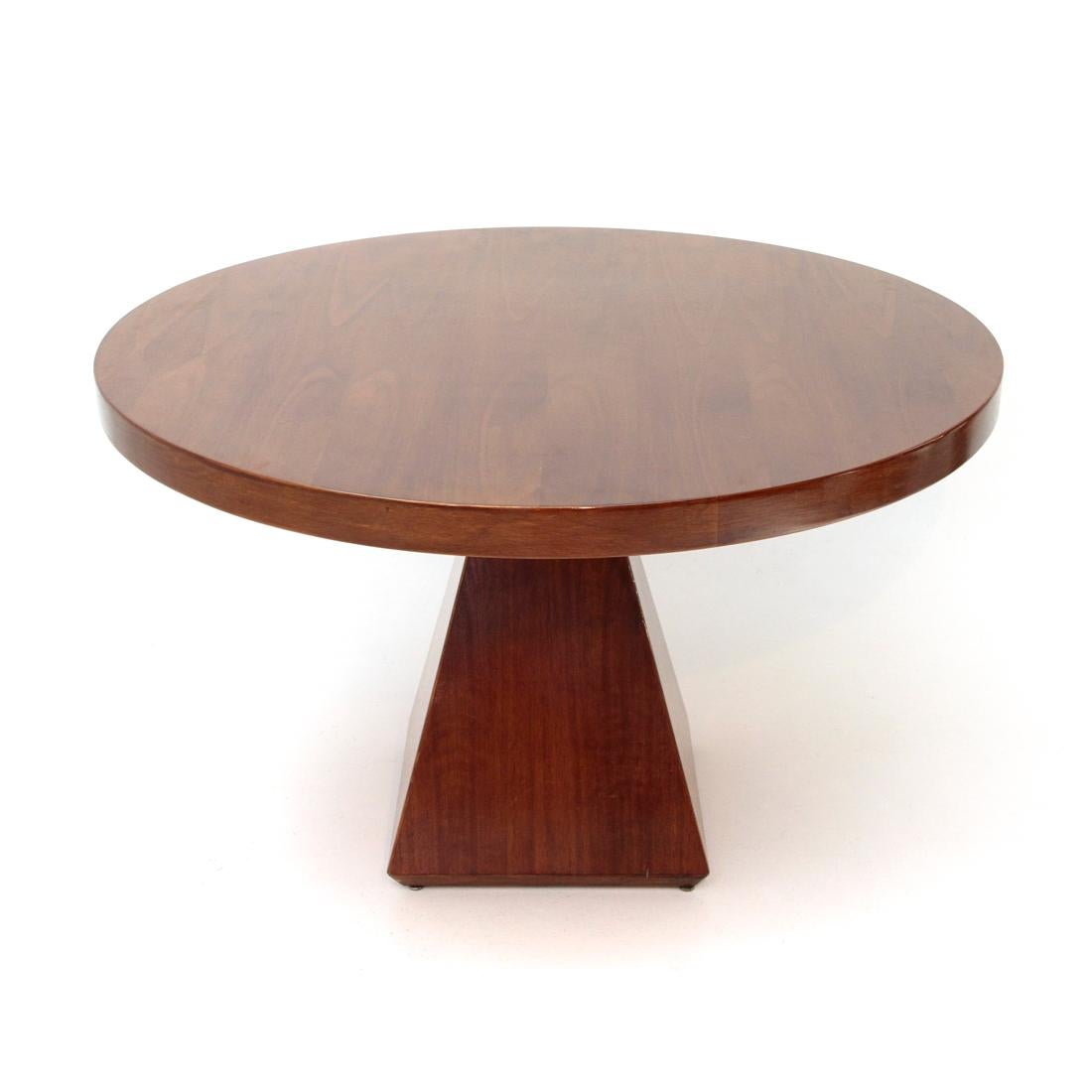 Italian Midcentury Circular Dining Table by Vittorio Introini for Saporiti 1970s In Good Condition In Savona, IT