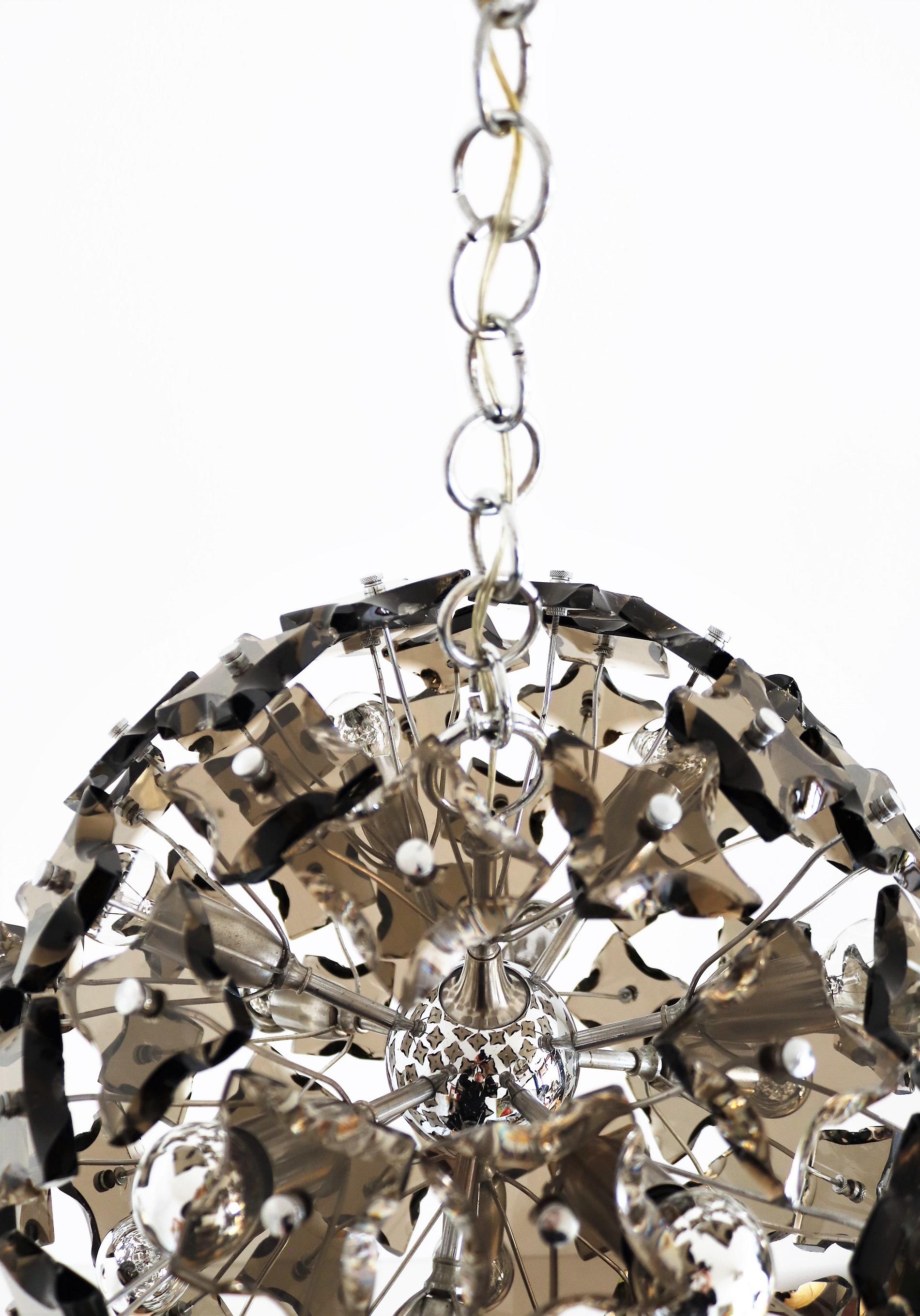 Italian Midcentury Murano Glass Sputnik Chandelier by Zero Quattro 04, 1960s 4