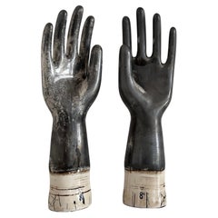 Italian Midcentury Decorative Hands in Porcelain, 1960s Set of Two