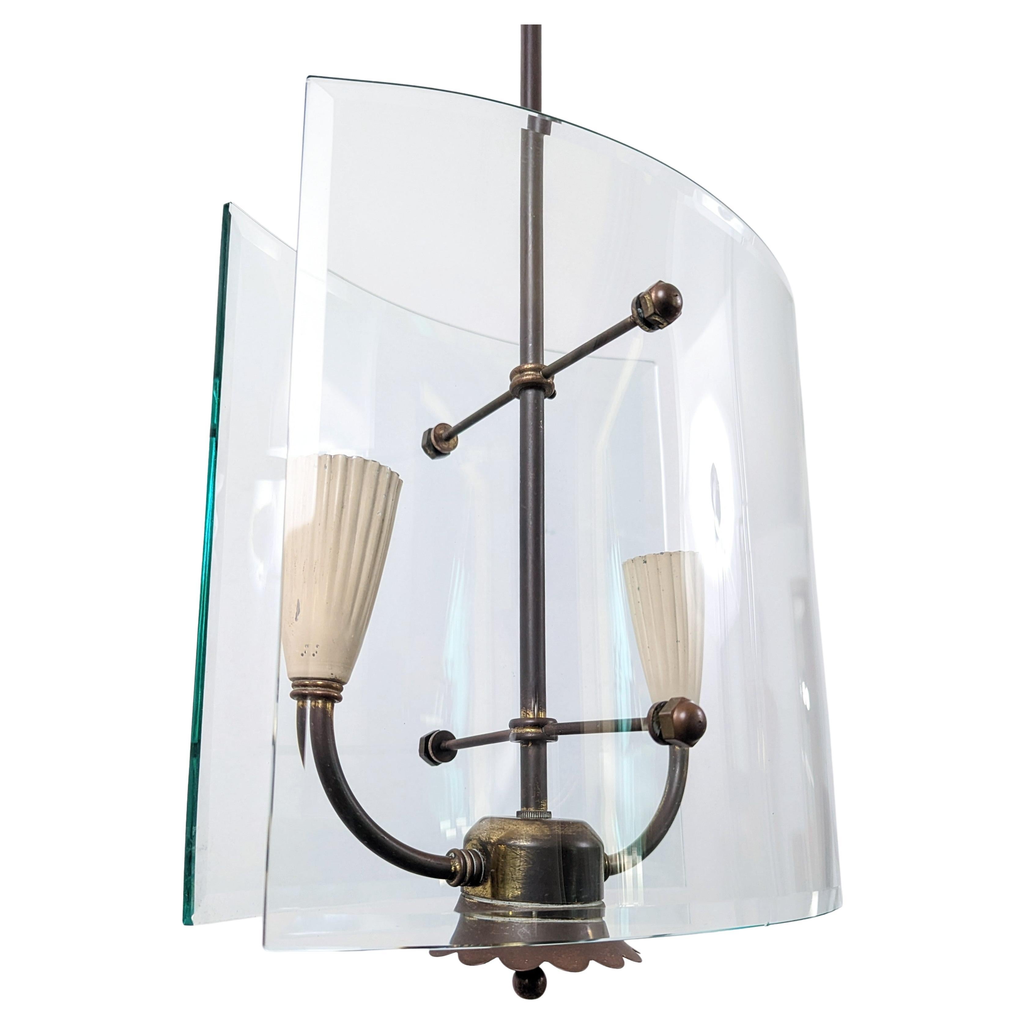 Lampe de design italienne du milieu du siècle dernier de Pietro Chiesa pour Fontana Arte, 1940 en vente