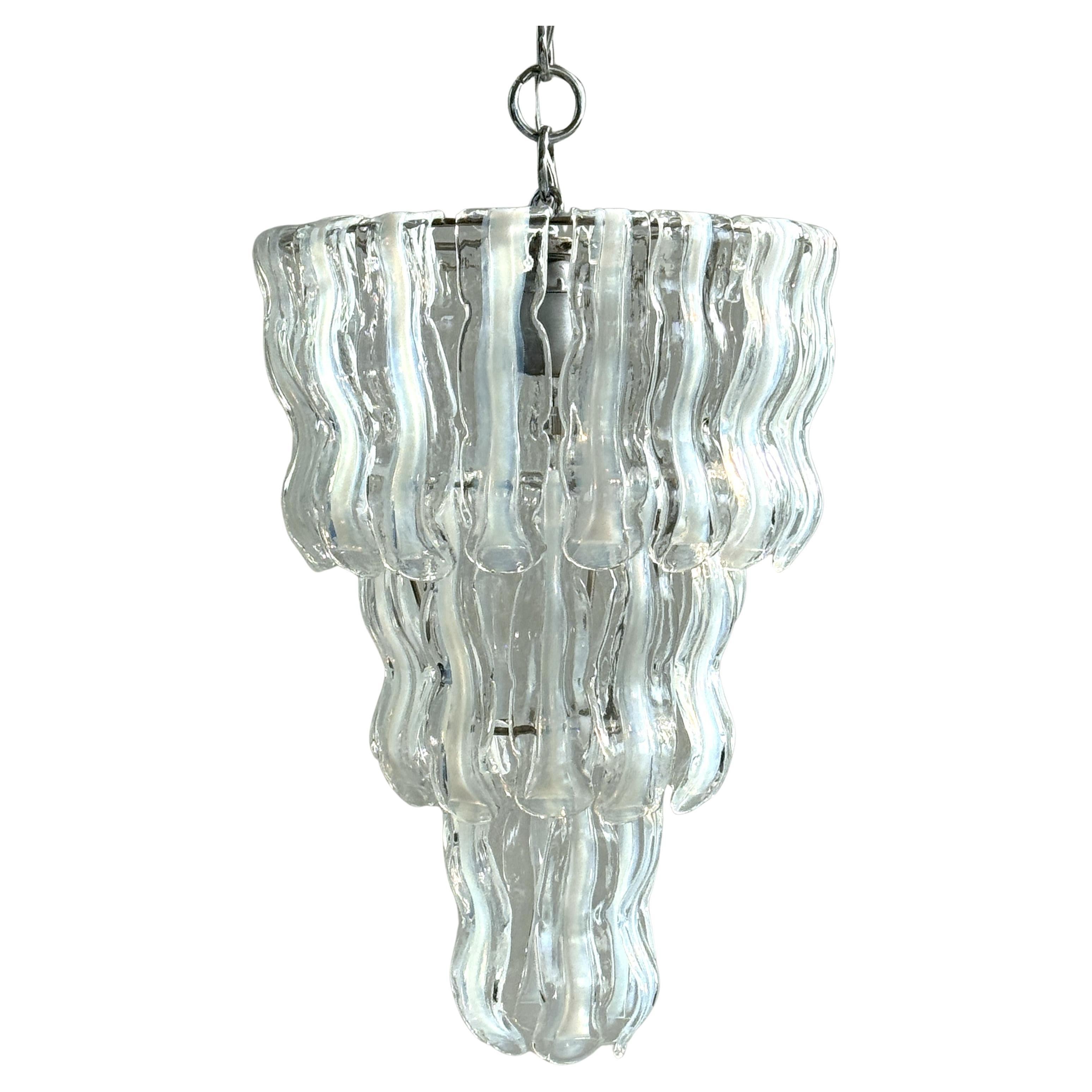 Lampadario in vetro di Murano di design italiano del Medioevo, 1970