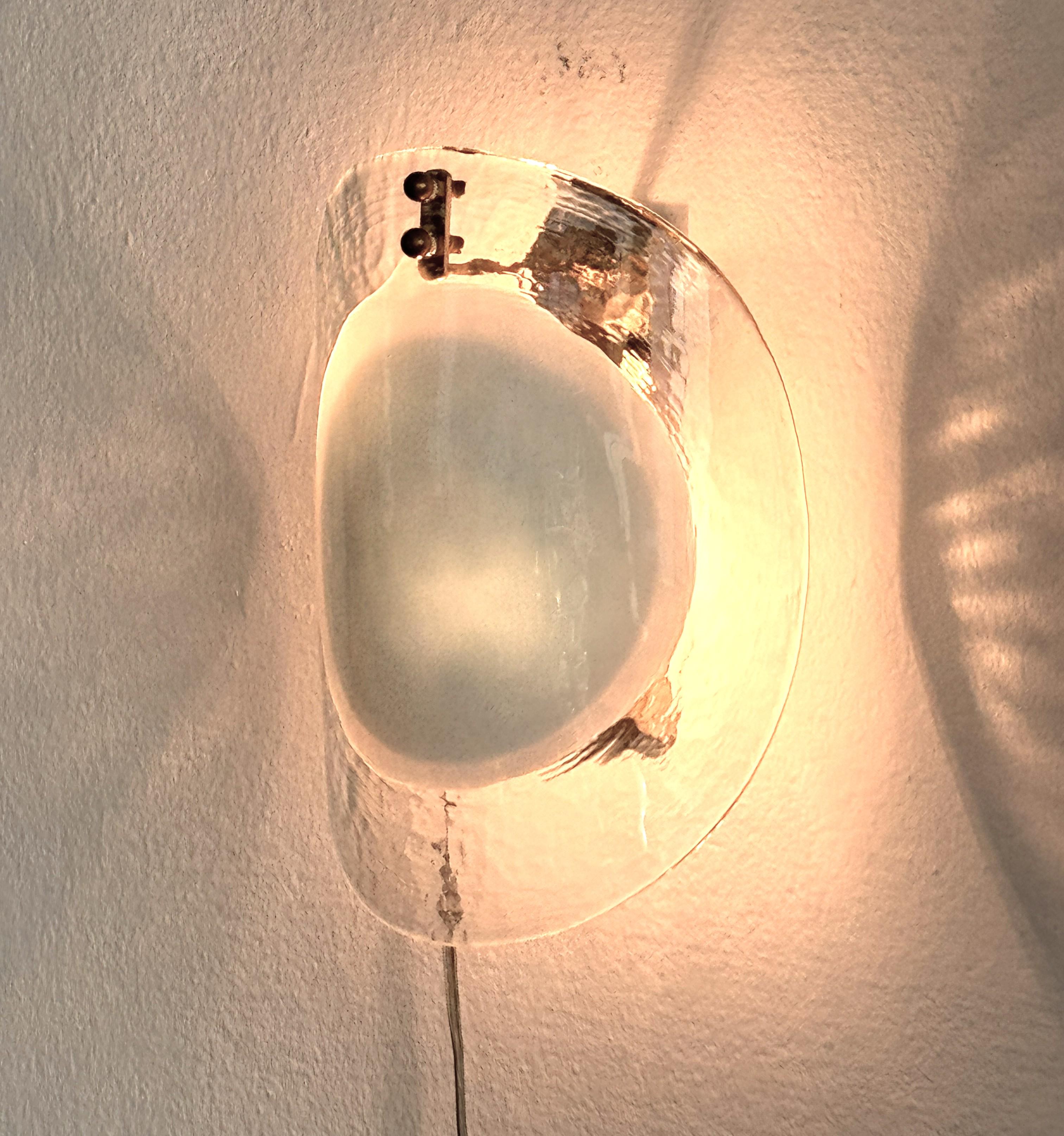 Applique in vetro di Murano di design italiano del Medioevo, anni '70 in vendita 2