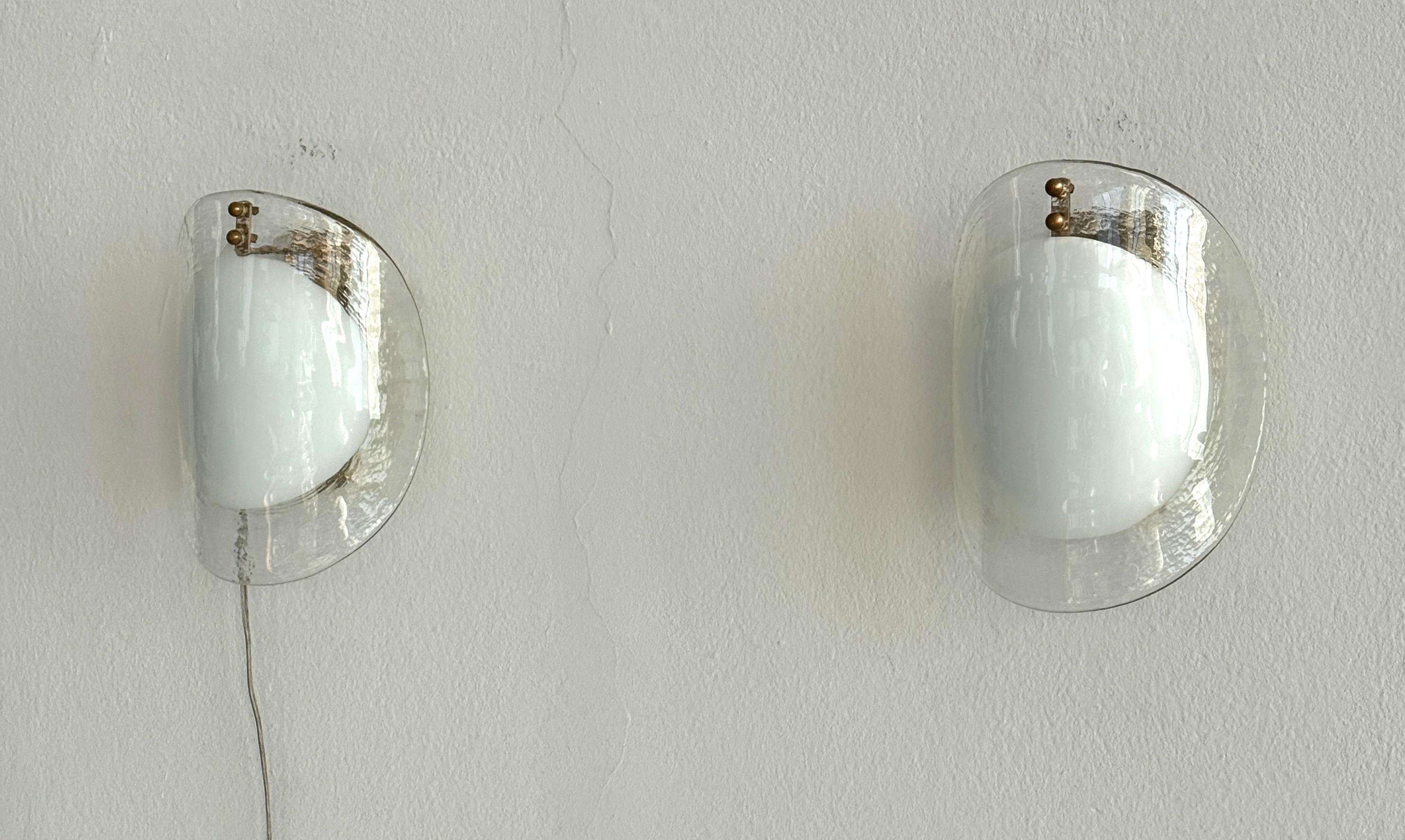 Applique in vetro di Murano di design italiano del Medioevo, anni '70 In condizioni buone in vendita a Morazzone, Varese