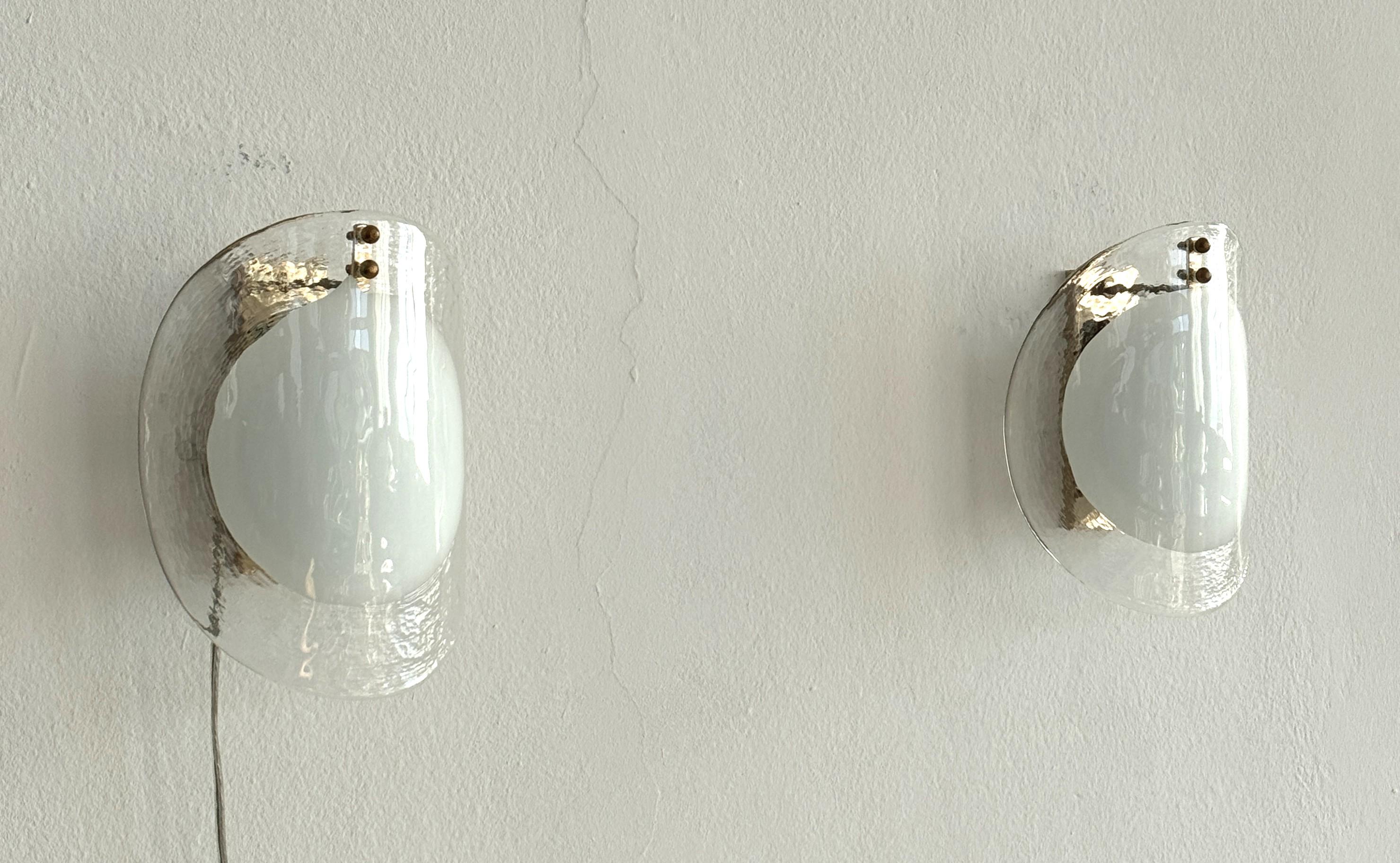 Fine XX secolo Applique in vetro di Murano di design italiano del Medioevo, anni '70 in vendita