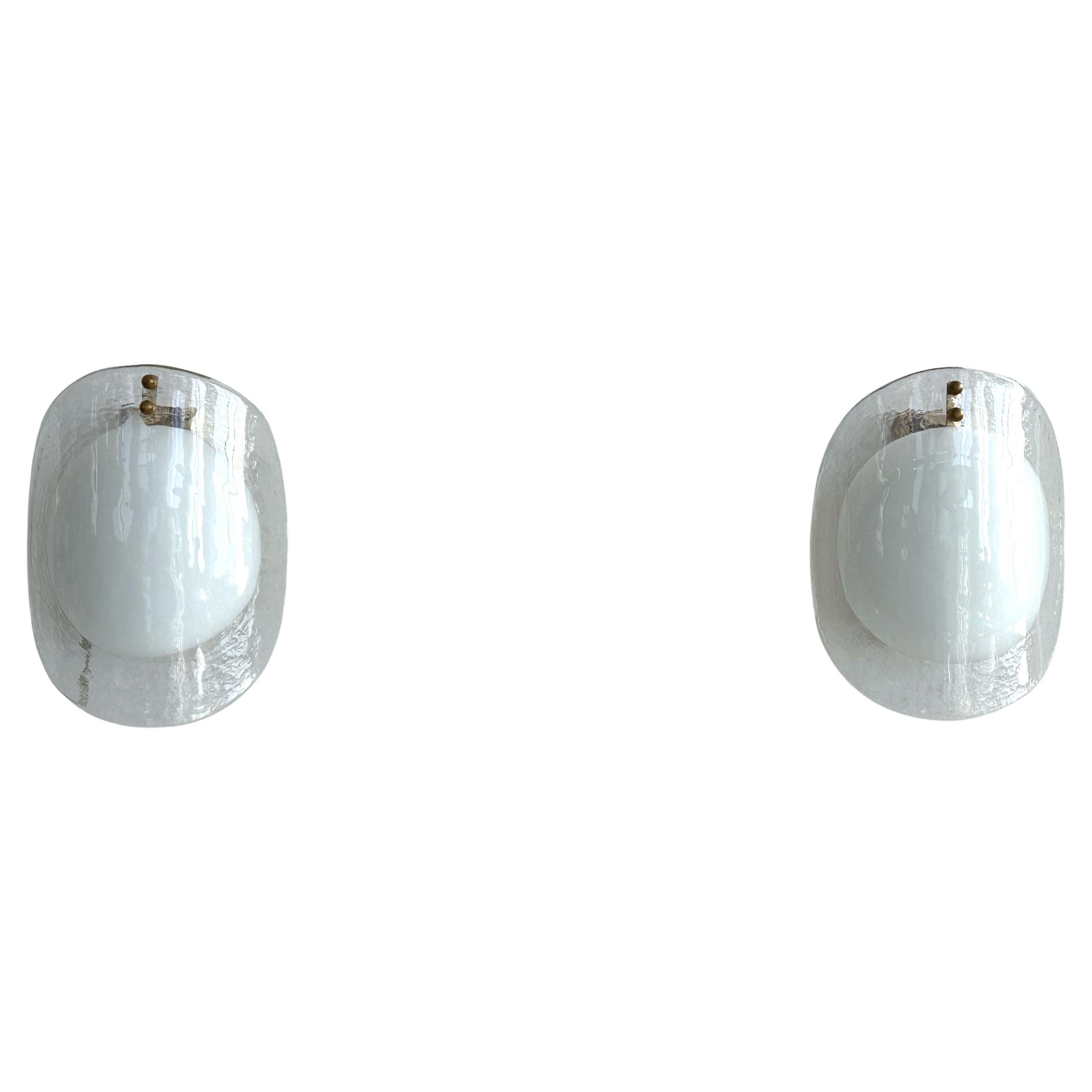 Applique in vetro di Murano di design italiano del Medioevo, anni
70