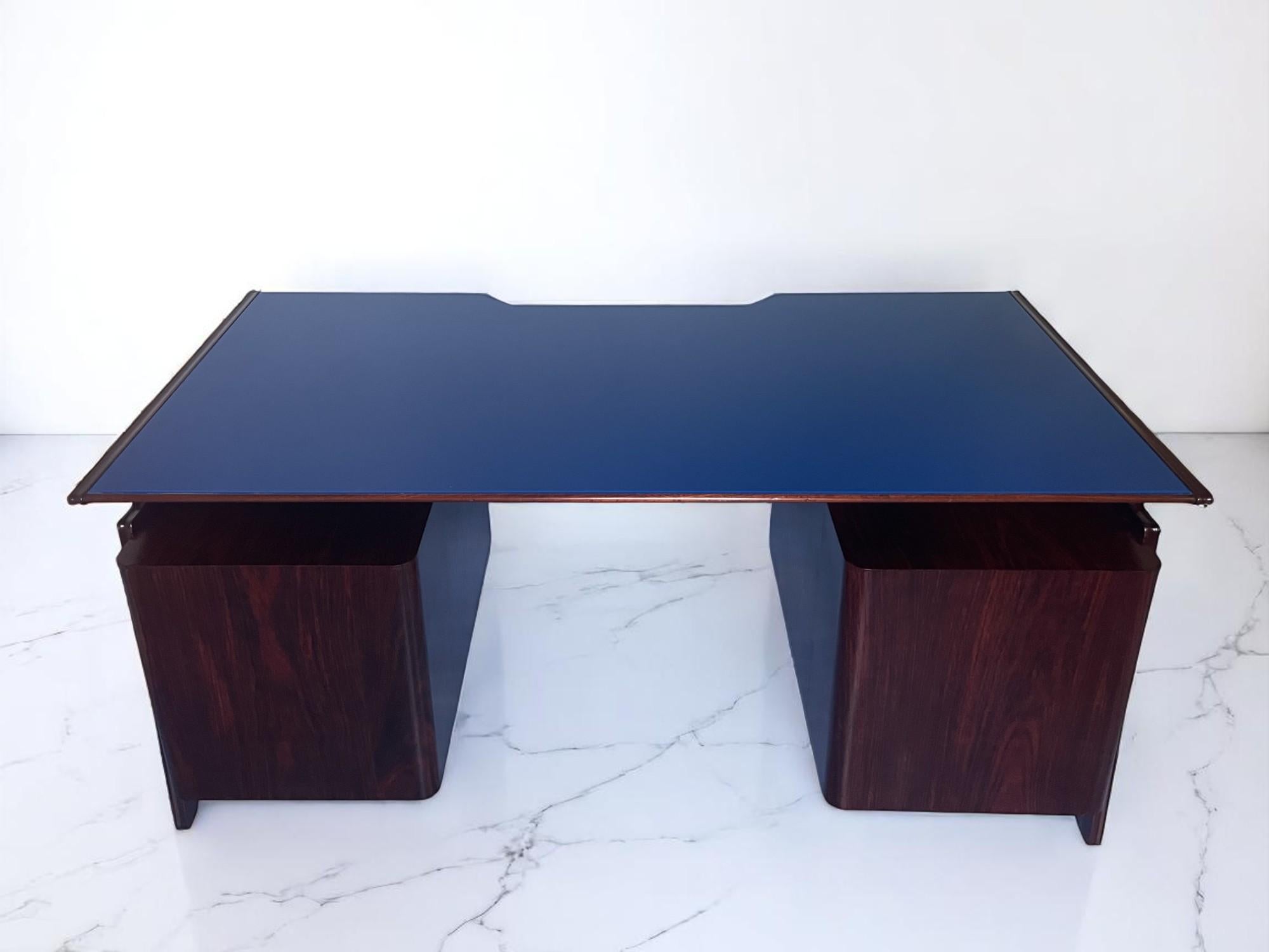 Italian Midcentury Desk attributed to Osvaldo Borsani , Italy 1950s in vendita 5