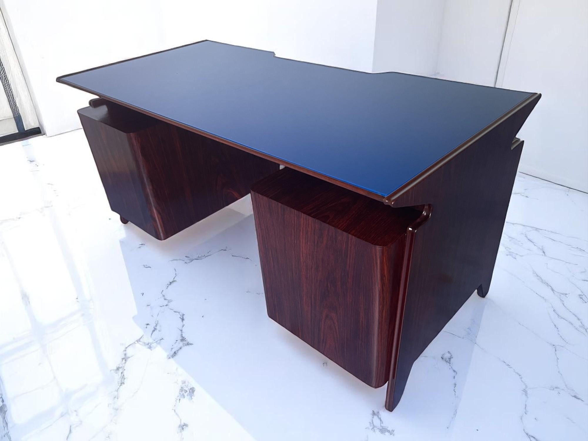 Italian Midcentury Desk attributed to Osvaldo Borsani , Italy 1950s in vendita 7