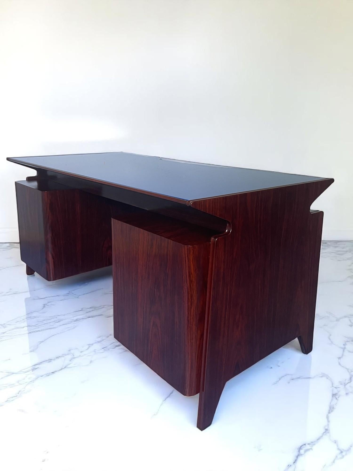 Italian Midcentury Desk attributed to Osvaldo Borsani , Italy 1950s in vendita 9