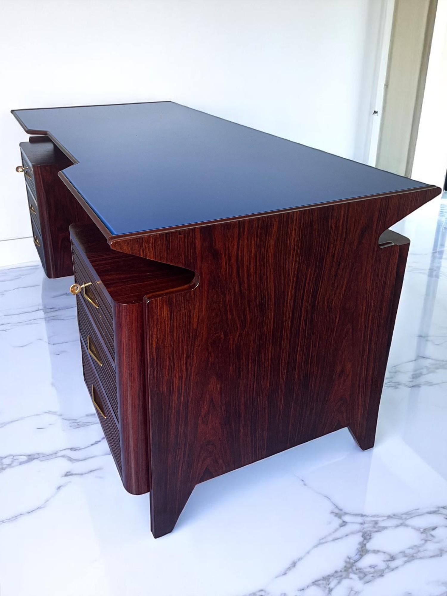 Ottone Italian Midcentury Desk attributed to Osvaldo Borsani , Italy 1950s in vendita