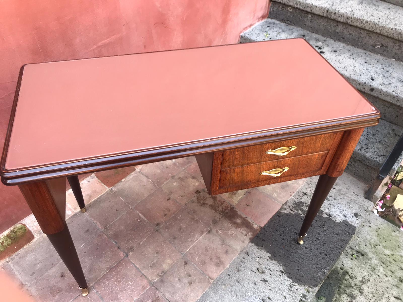 Italian Midcentury Desk/Dressing Table Attributed Carlo de Carli,  Italy 1950 For Sale 4