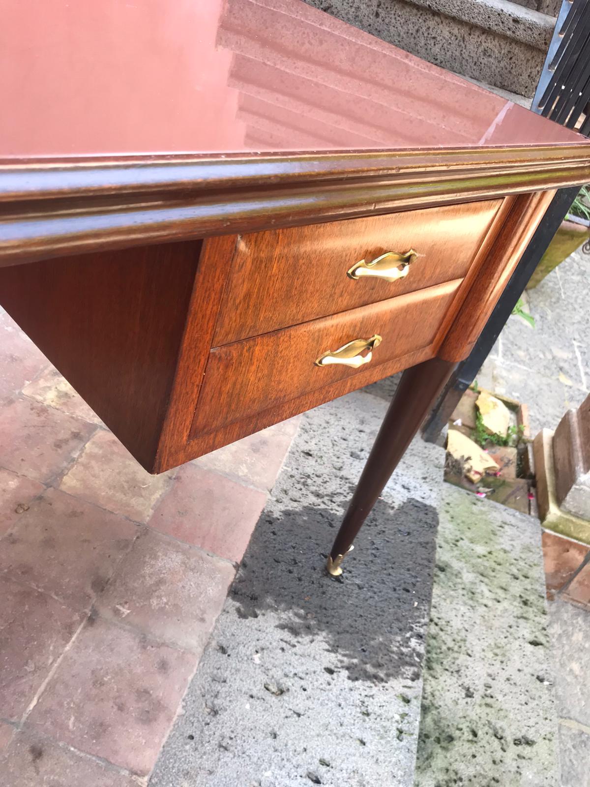 Italian Midcentury Desk/Dressing Table Attributed Carlo de Carli,  Italy 1950 In Good Condition For Sale In London, GB